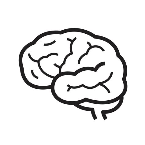 clipart simple brain